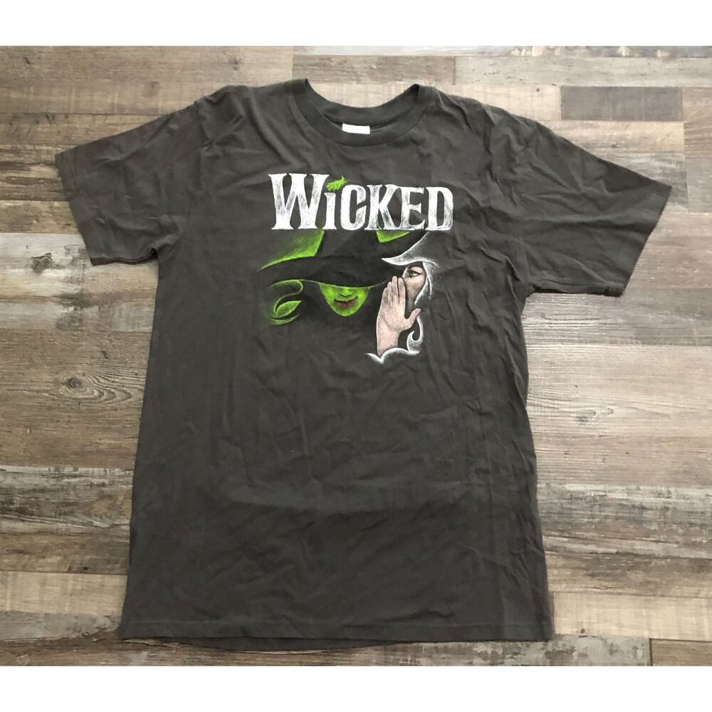 Wicked Broadway Musical Official Defy Gravity Tour Short Adult Large Gray